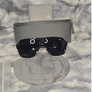 NWT BMW BW0035 52V Sunglasses 59 12 140 3 Dark Tortoise Shell W/ Case &‎ Cloth